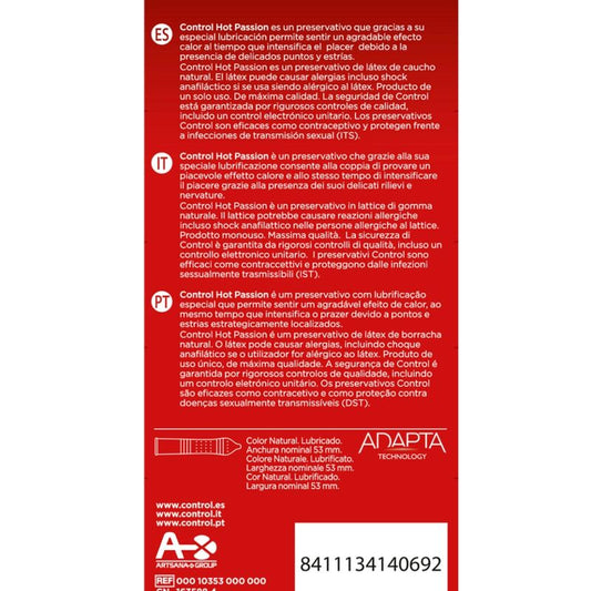 CONTROL - CONDOM HOT 10PZ