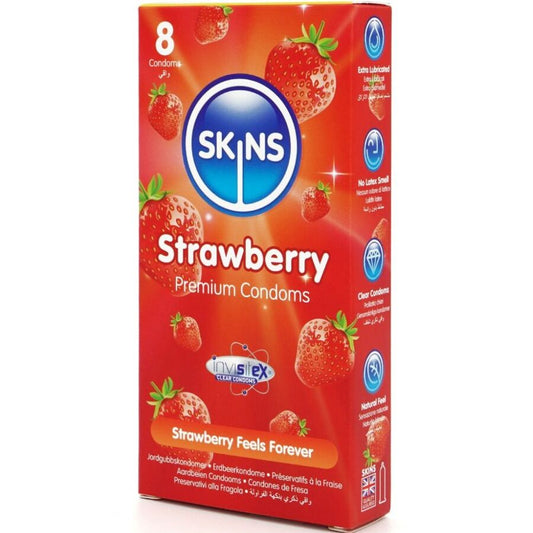 SKINS - CONDOM FRAGOLA 8PZ